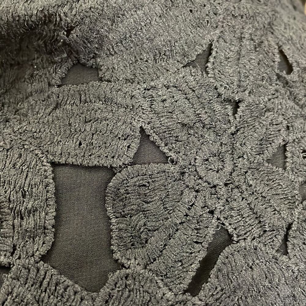 Purple Snow Black Lace Overlay Blouse Medium - Picture 9 of 11